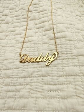 Gold Call Her Daddy “Daddy” Necklace